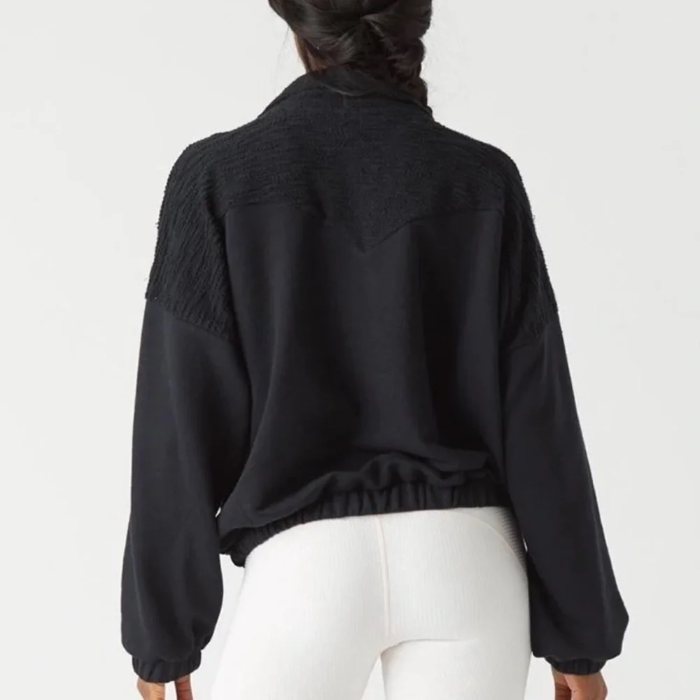 NWT GLYDER Complex Quarter Zip Terry Jacket
